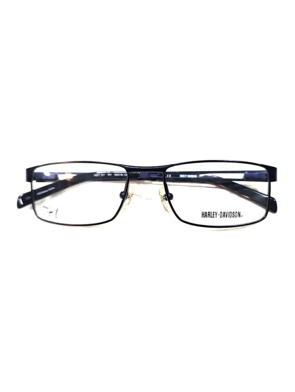 Harley Davidson HDT 101 Petite Teen Purple Skulls Rectangle Eyeglasses 49-16 130